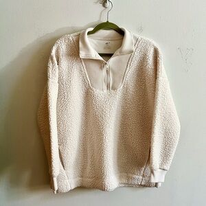 aerie dream sherpa quarter zip